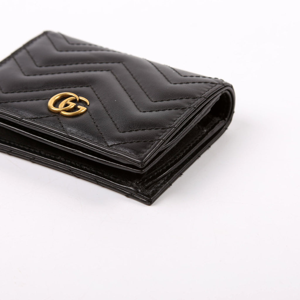 466492 GG Marmont Card Case Black