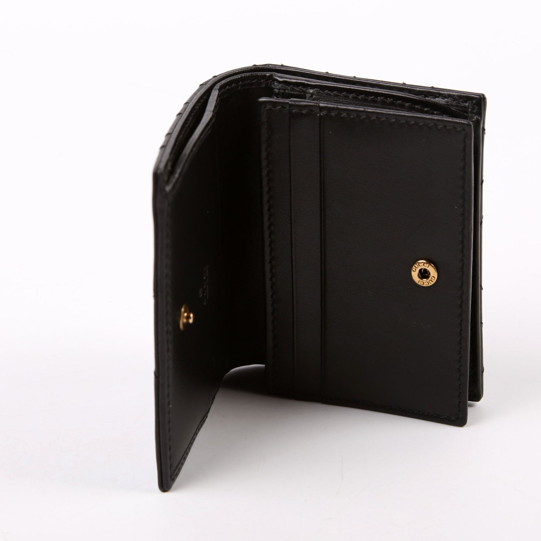 466492 GG Marmont Card Case Black