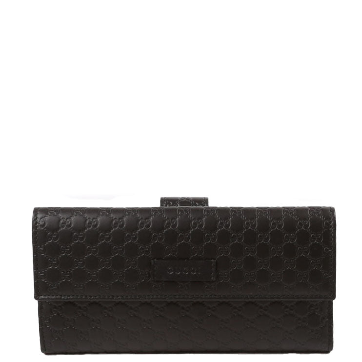 449393 Micro Guccissima Continental Flap Wallet