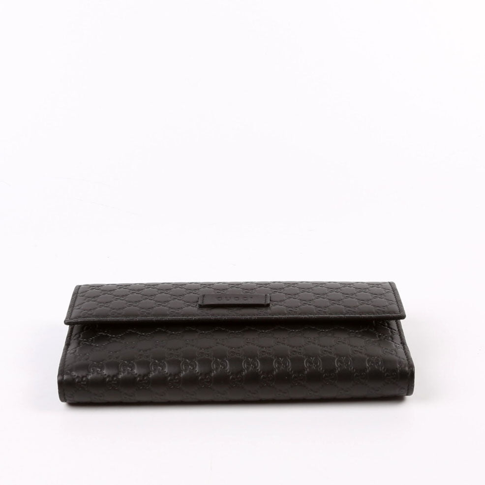 449393 Micro Guccissima Continental Flap Wallet