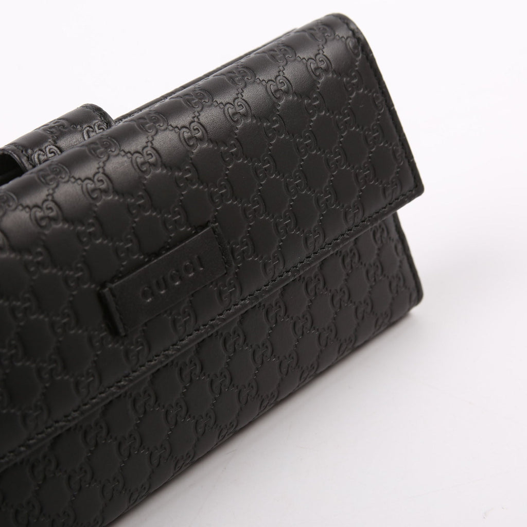 449393 Micro Guccissima Continental Flap Wallet