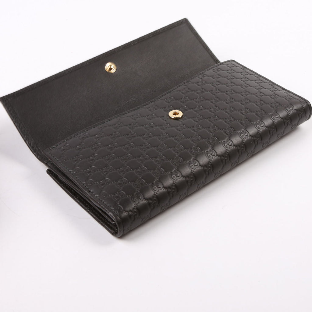 449393 Micro Guccissima Continental Flap Wallet