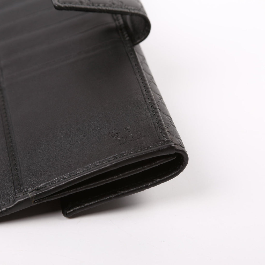 449393 Micro Guccissima Continental Flap Wallet