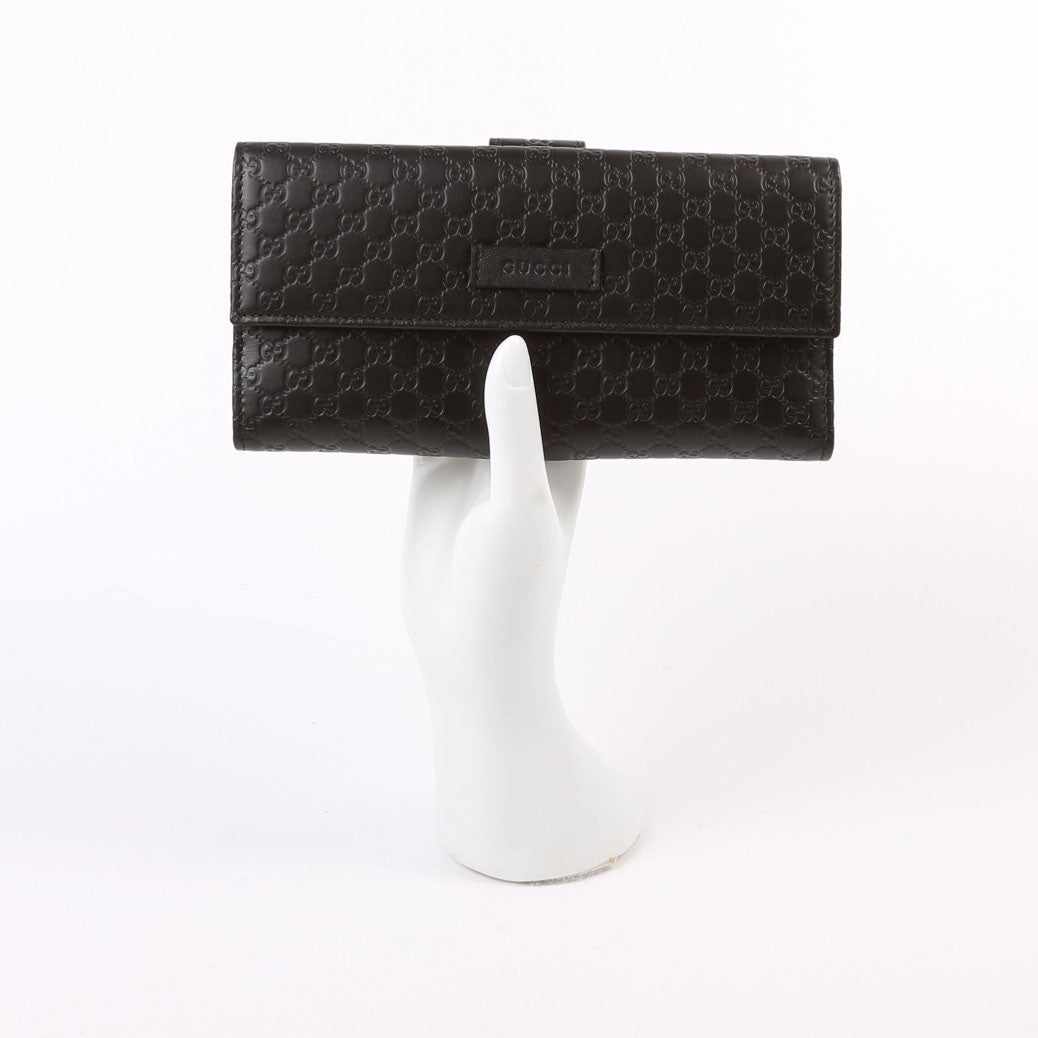 449393 Micro Guccissima Continental Flap Wallet
