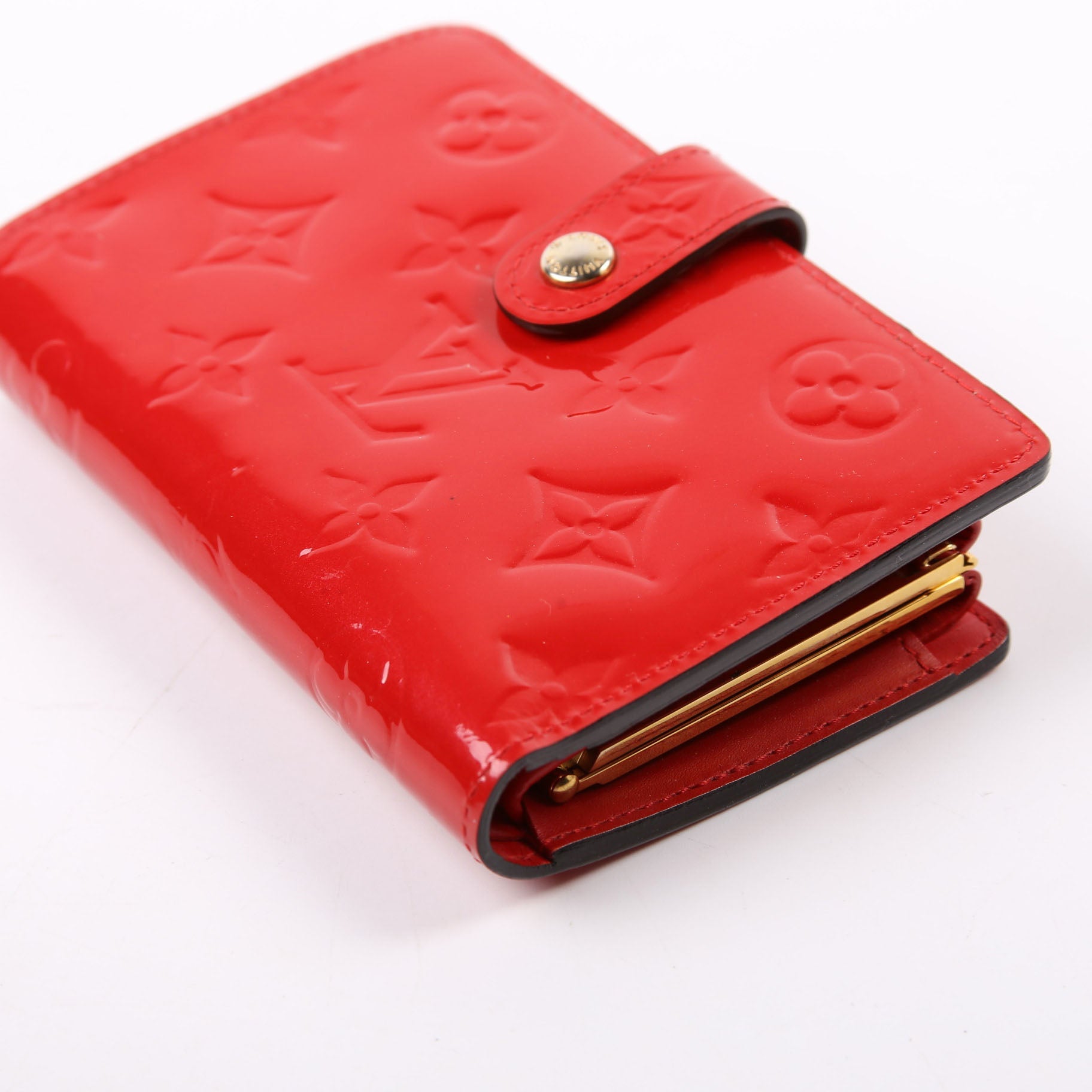 French Purse Wallet Vernis Red