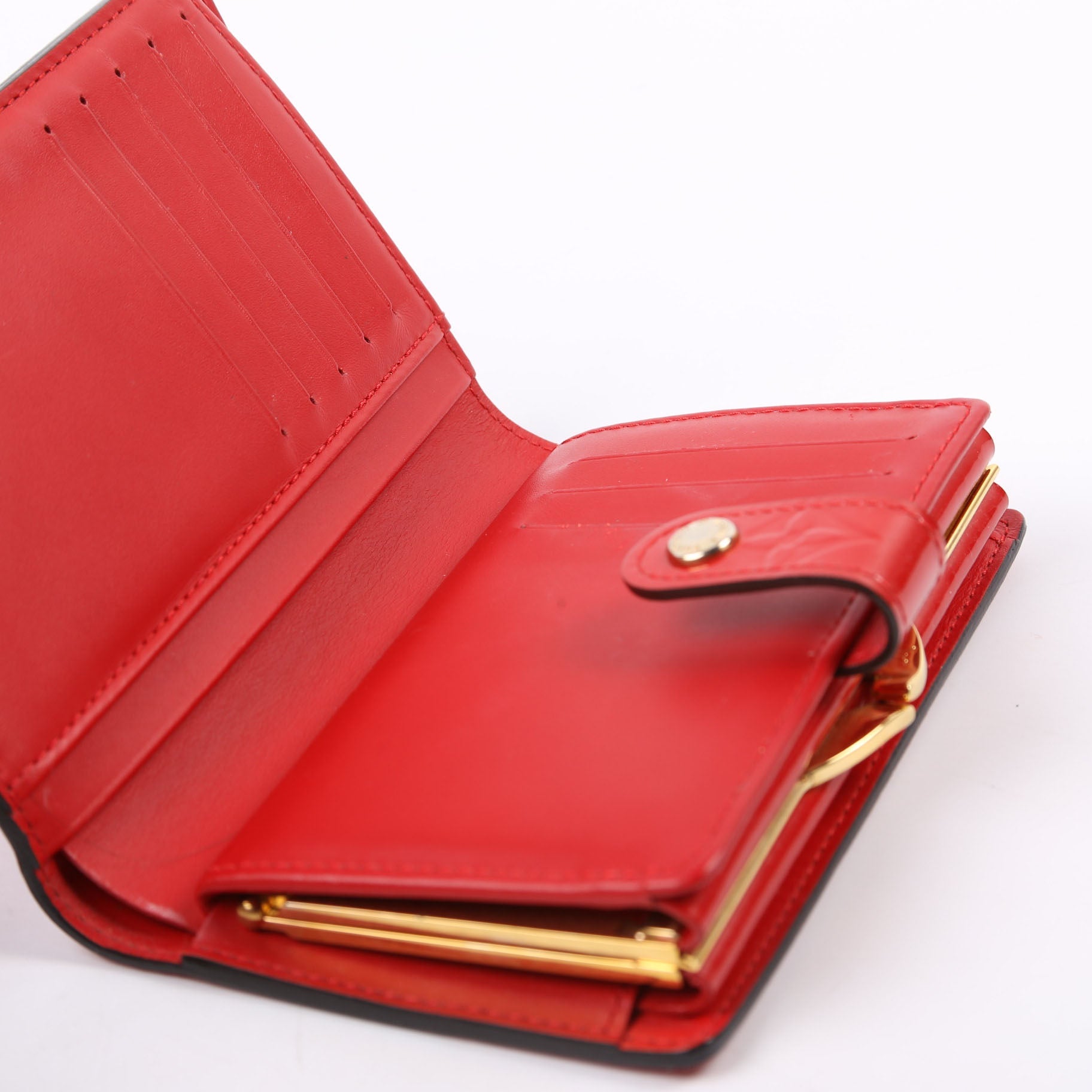 French Purse Wallet Vernis Red