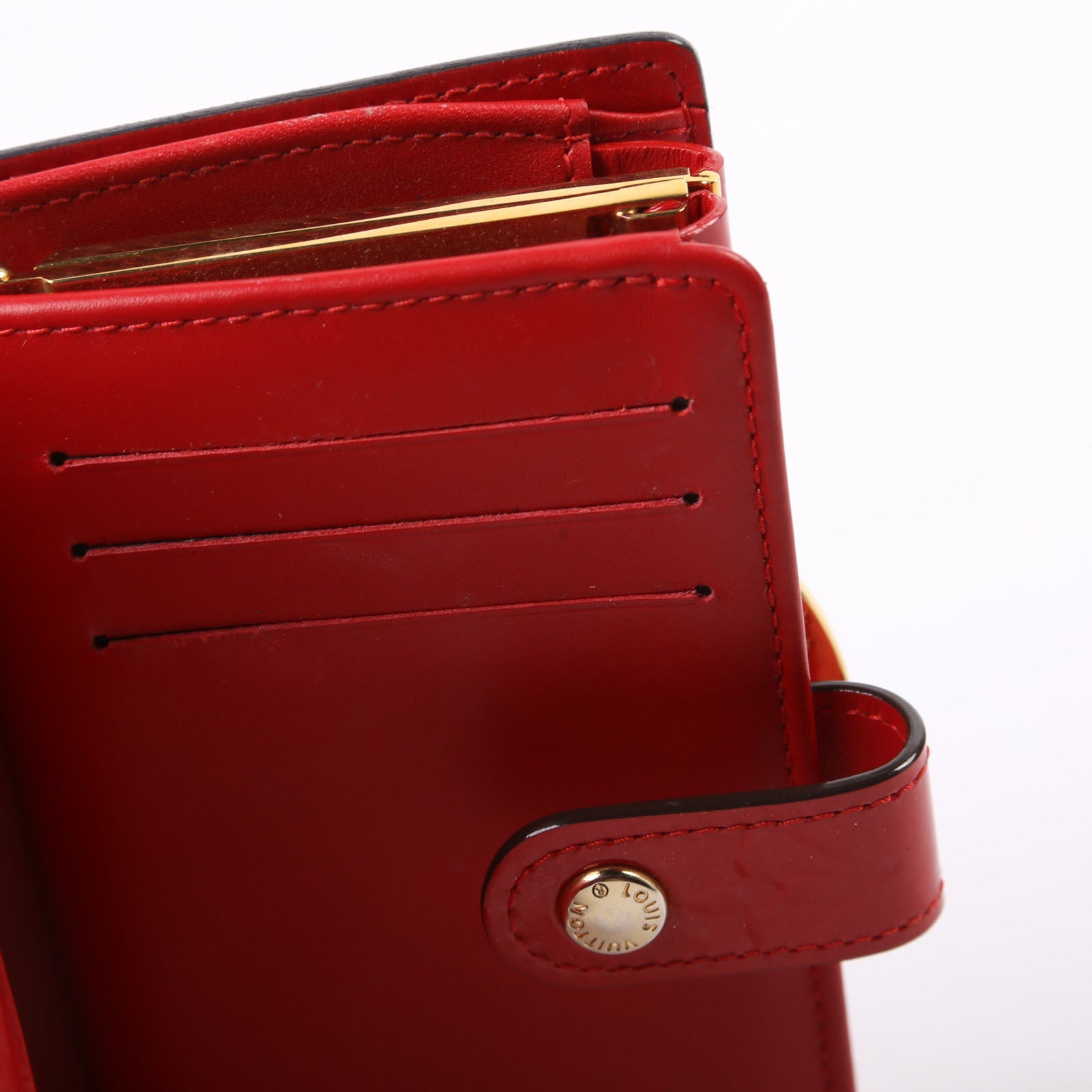 French Purse Wallet Vernis Red