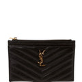 584872 Monogram Mini Zip Pouch Black