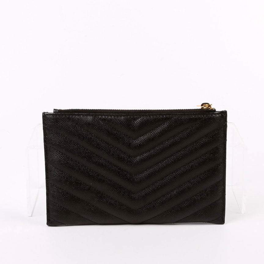 584872 Monogram Mini Zip Pouch Black