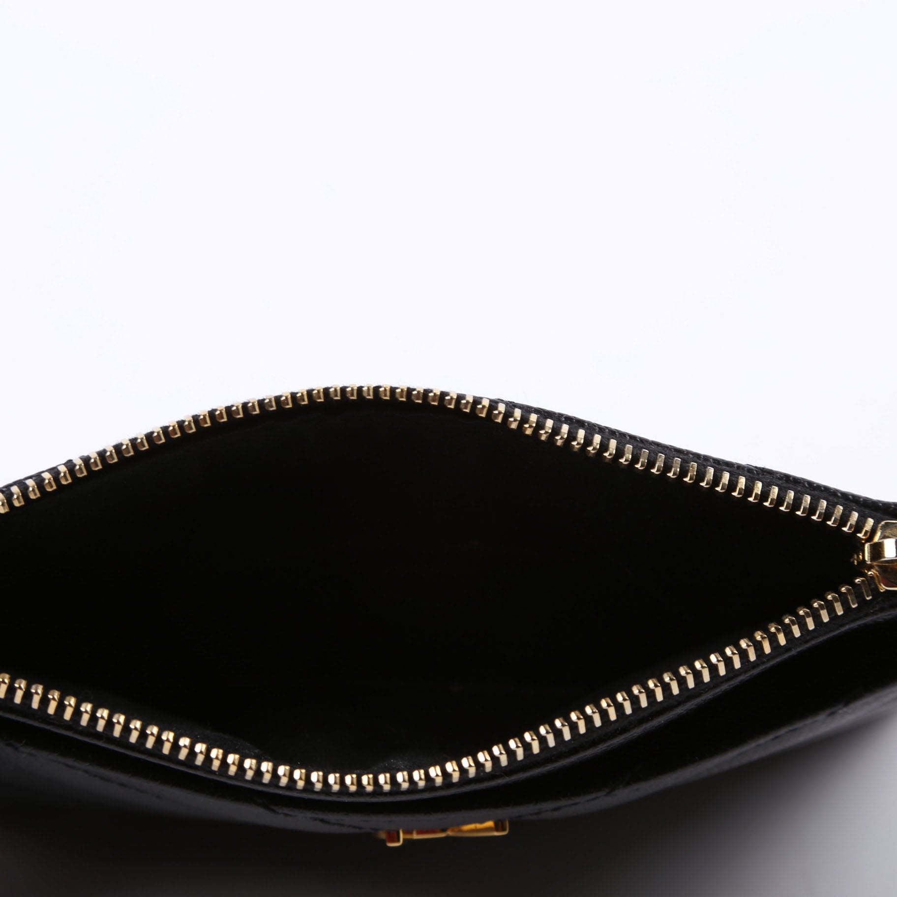 584872 Monogram Mini Zip Pouch Black