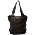 Nylon Zip Tote Vintage Black