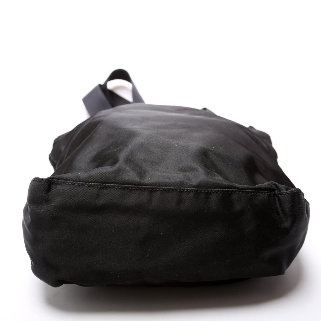 Nylon Zip Tote Vintage Black