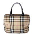 Nova Check Coated Canvas Small Tote