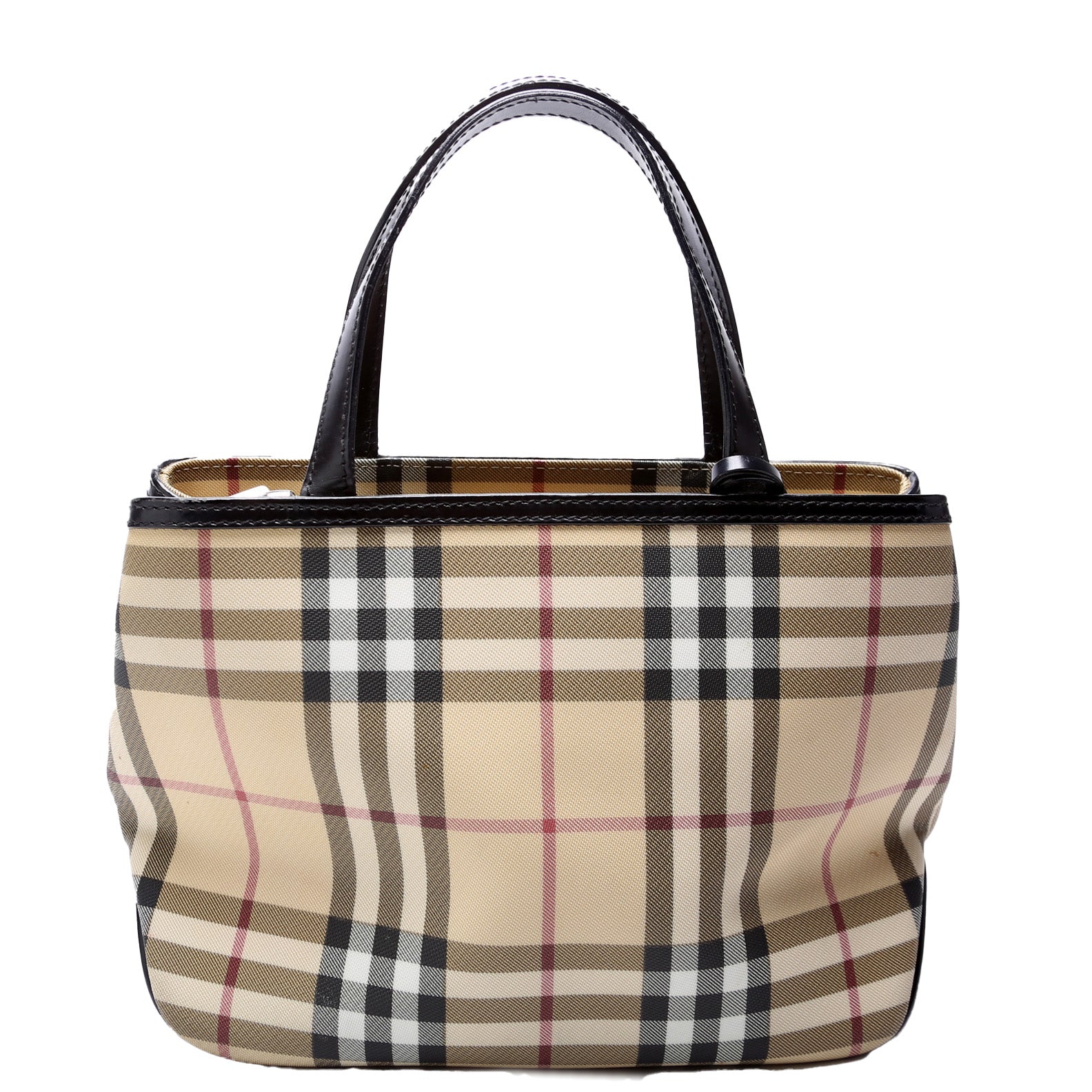 Nova Check Coated Canvas Small Tote