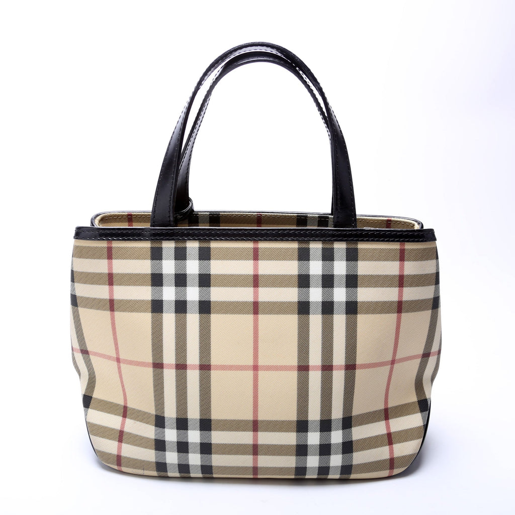Nova Check Coated Canvas Small Tote
