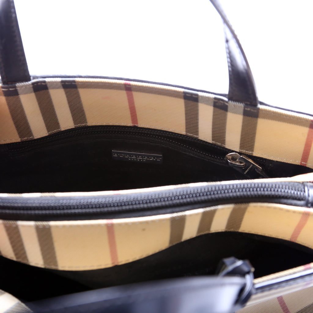 Nova Check Coated Canvas Small Tote
