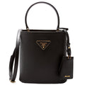 1BA217 Saffiano Cuir Small Panier Bag Black