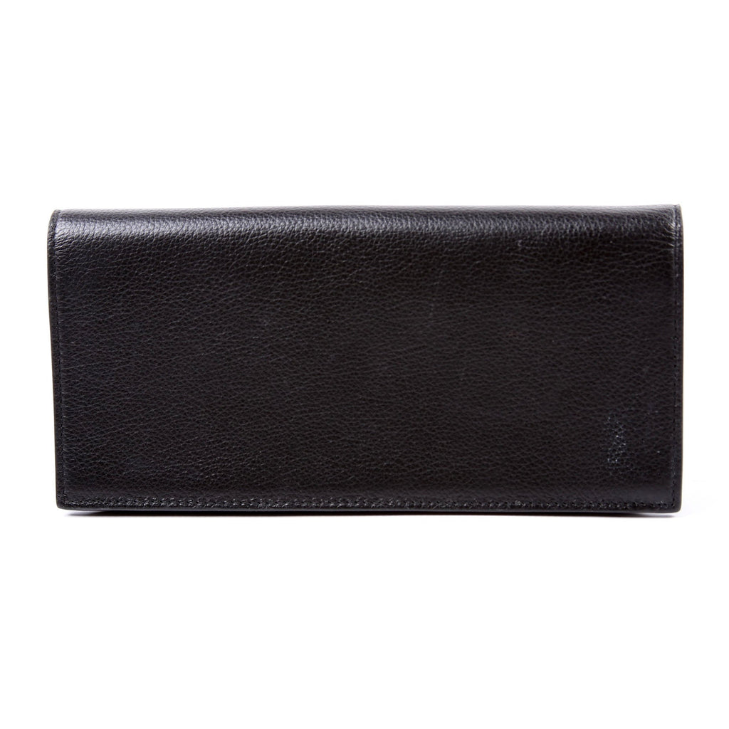 Tiny Cassandra Flat Wallet Black