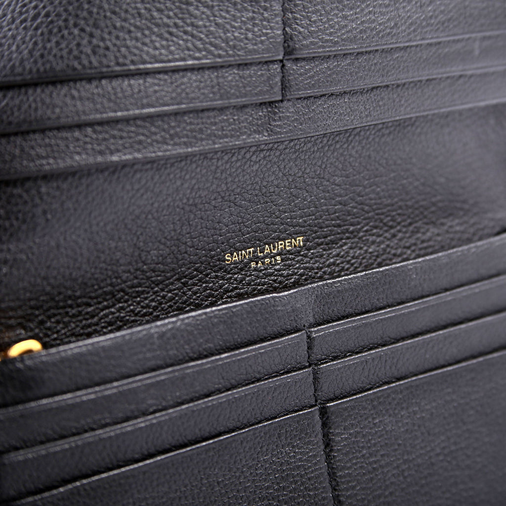 Tiny Cassandra Flat Wallet Black