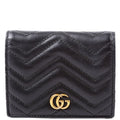 466492 GG Marmont Card Case Black