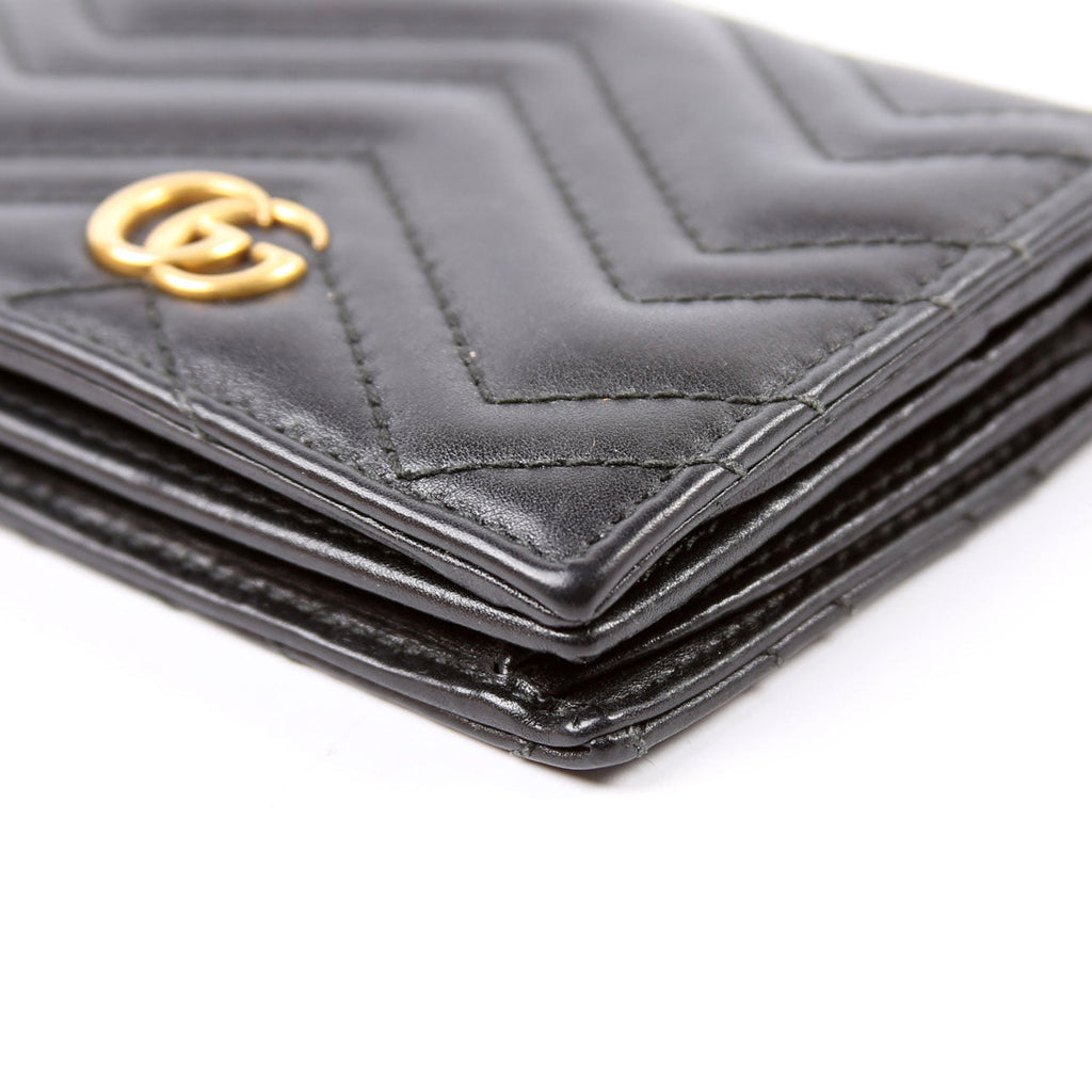 466492 GG Marmont Card Case Black