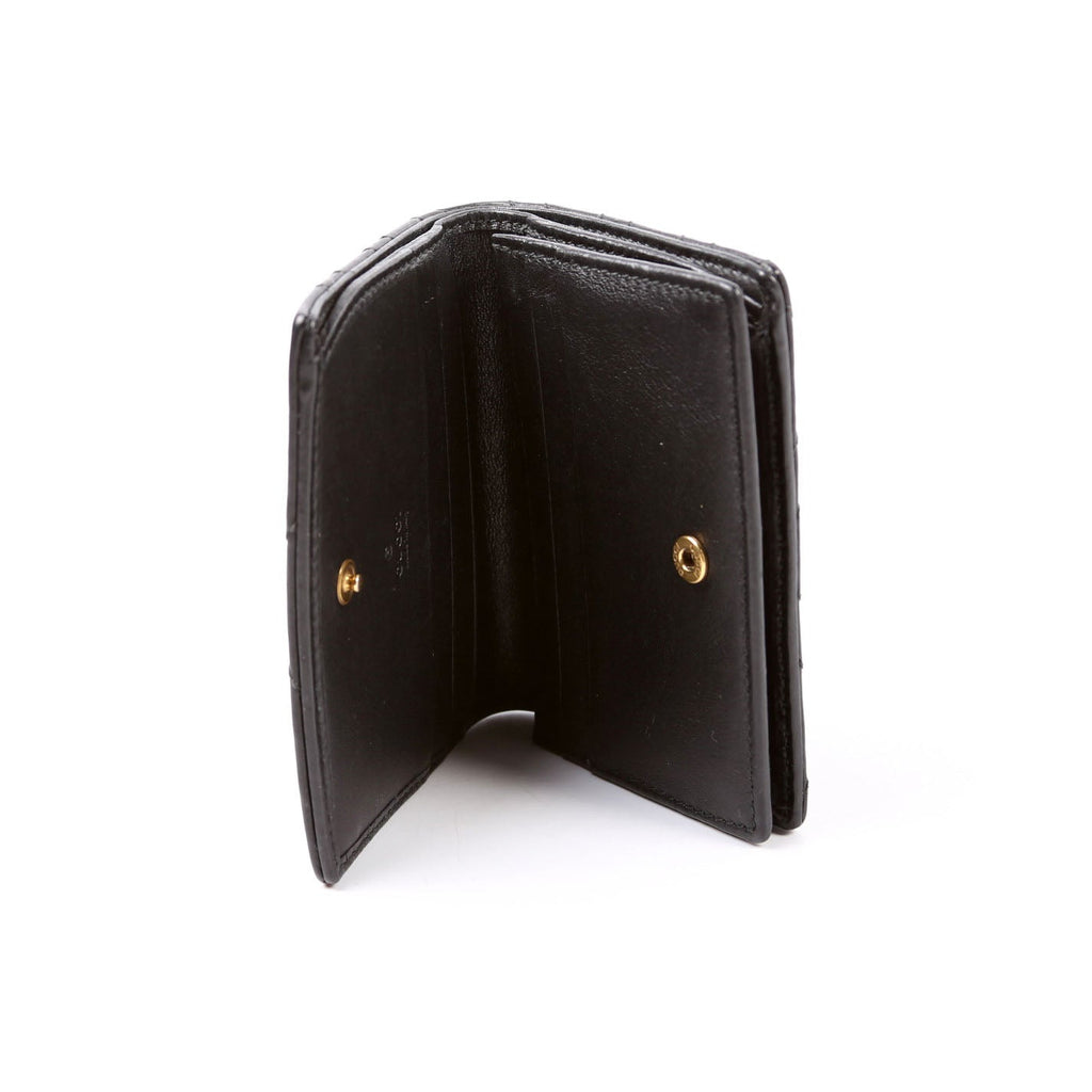 466492 GG Marmont Card Case Black