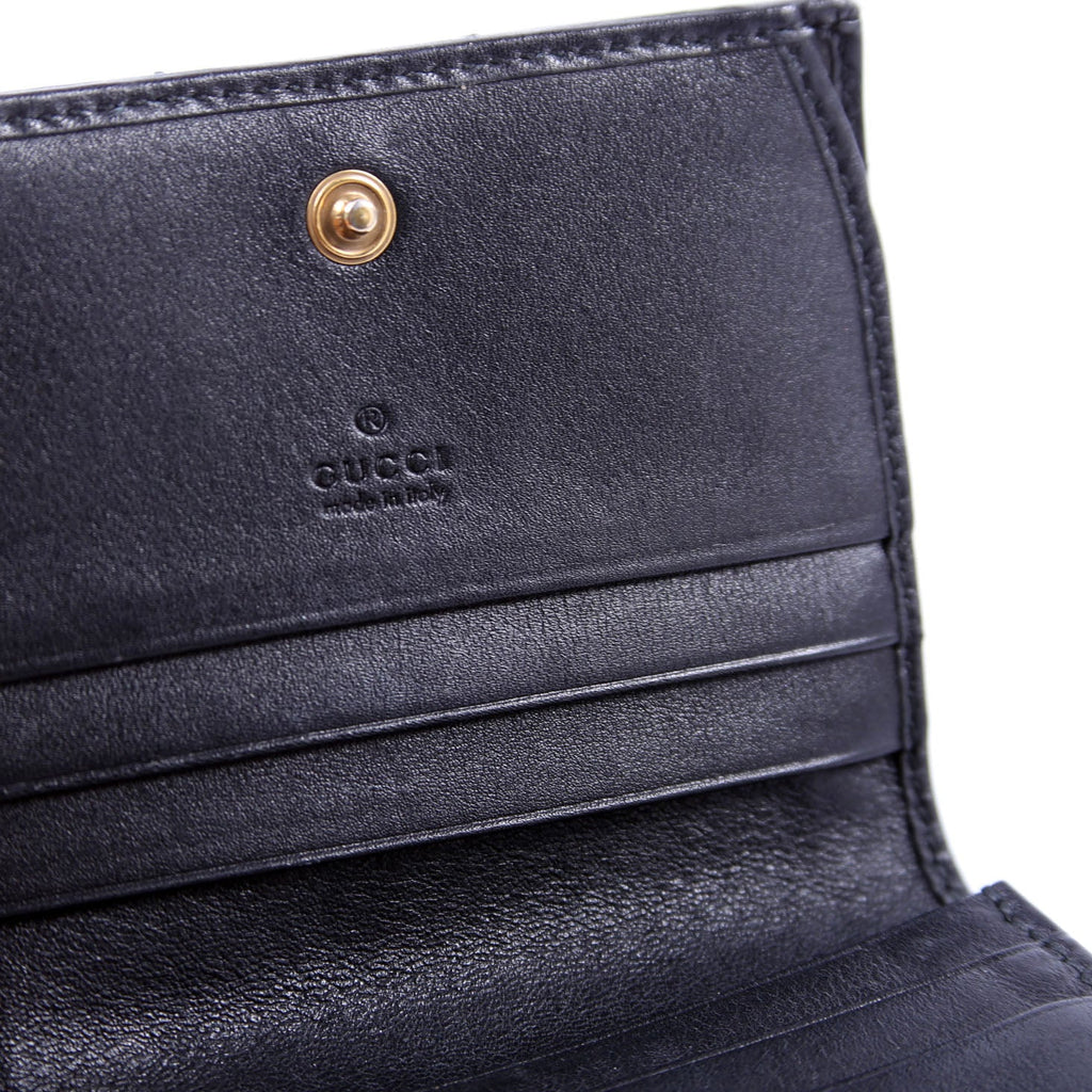 466492 GG Marmont Card Case Black