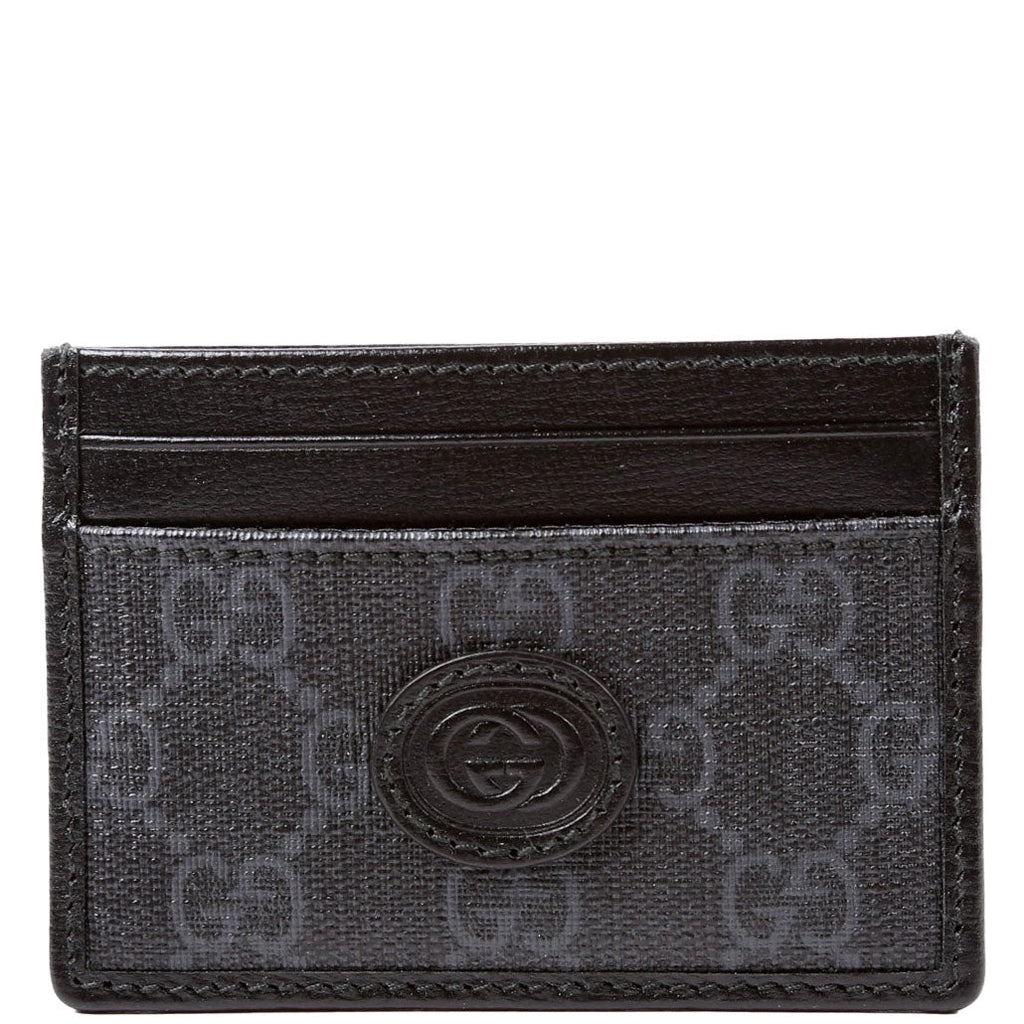 673002 GG Supreme Interlocking Card Holder Black