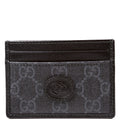 673002 GG Supreme Interlocking Card Holder Black