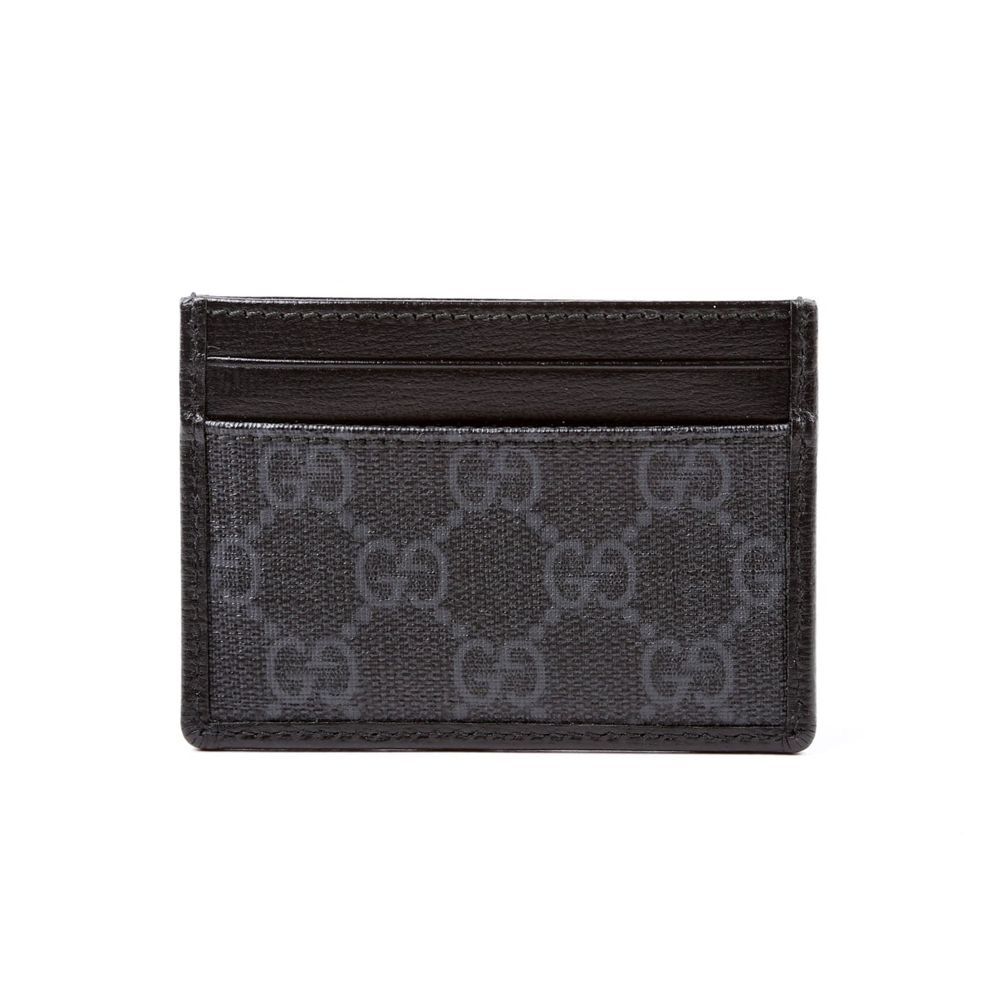 673002 GG Supreme Interlocking Card Holder Black