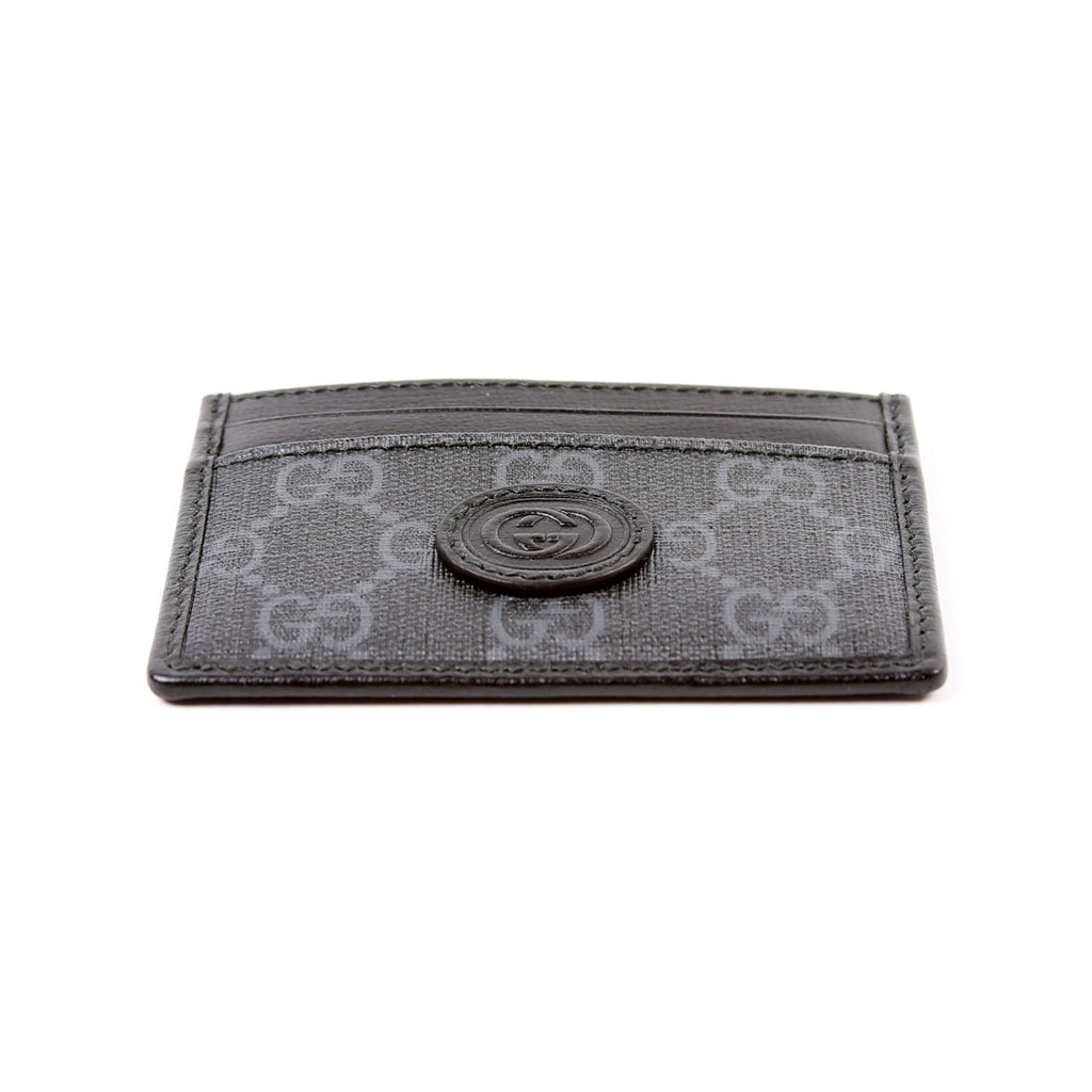 673002 GG Supreme Interlocking Card Holder Black