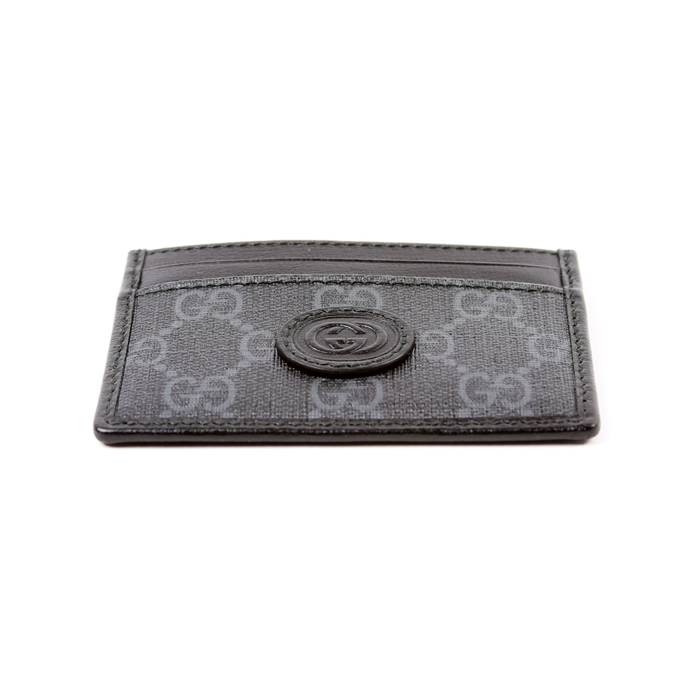673002 GG Supreme Interlocking Card Holder Black