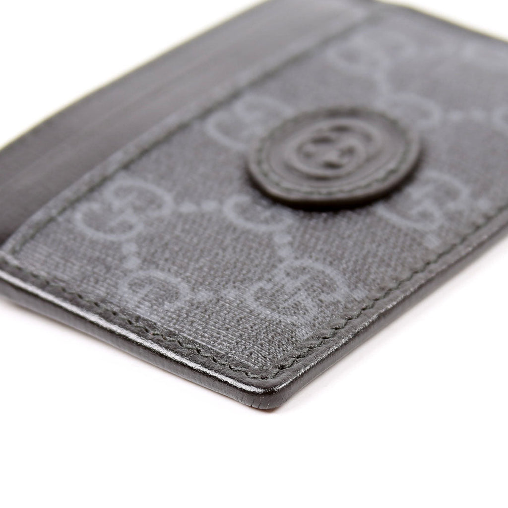 673002 GG Supreme Interlocking Card Holder Black