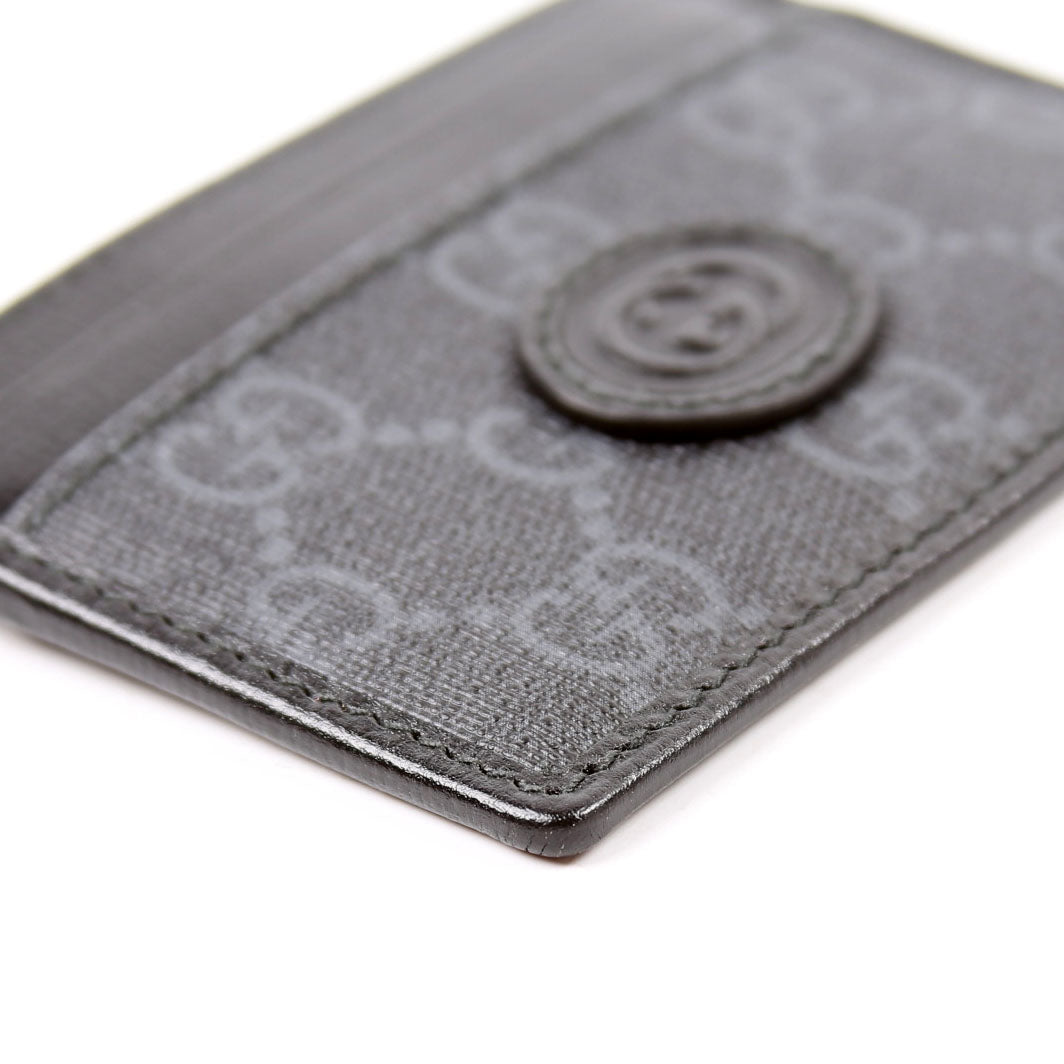673002 GG Supreme Interlocking Card Holder Black