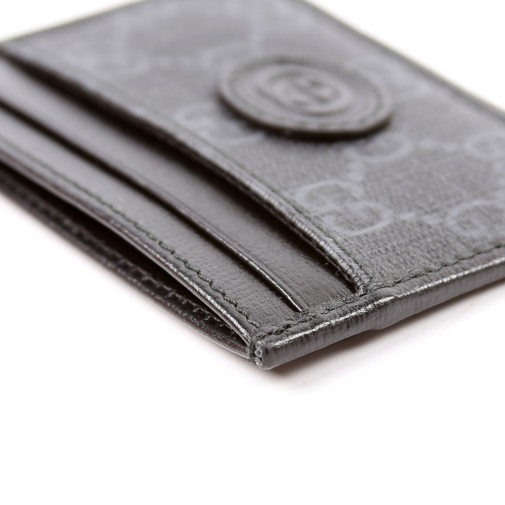 673002 GG Supreme Interlocking Card Holder Black