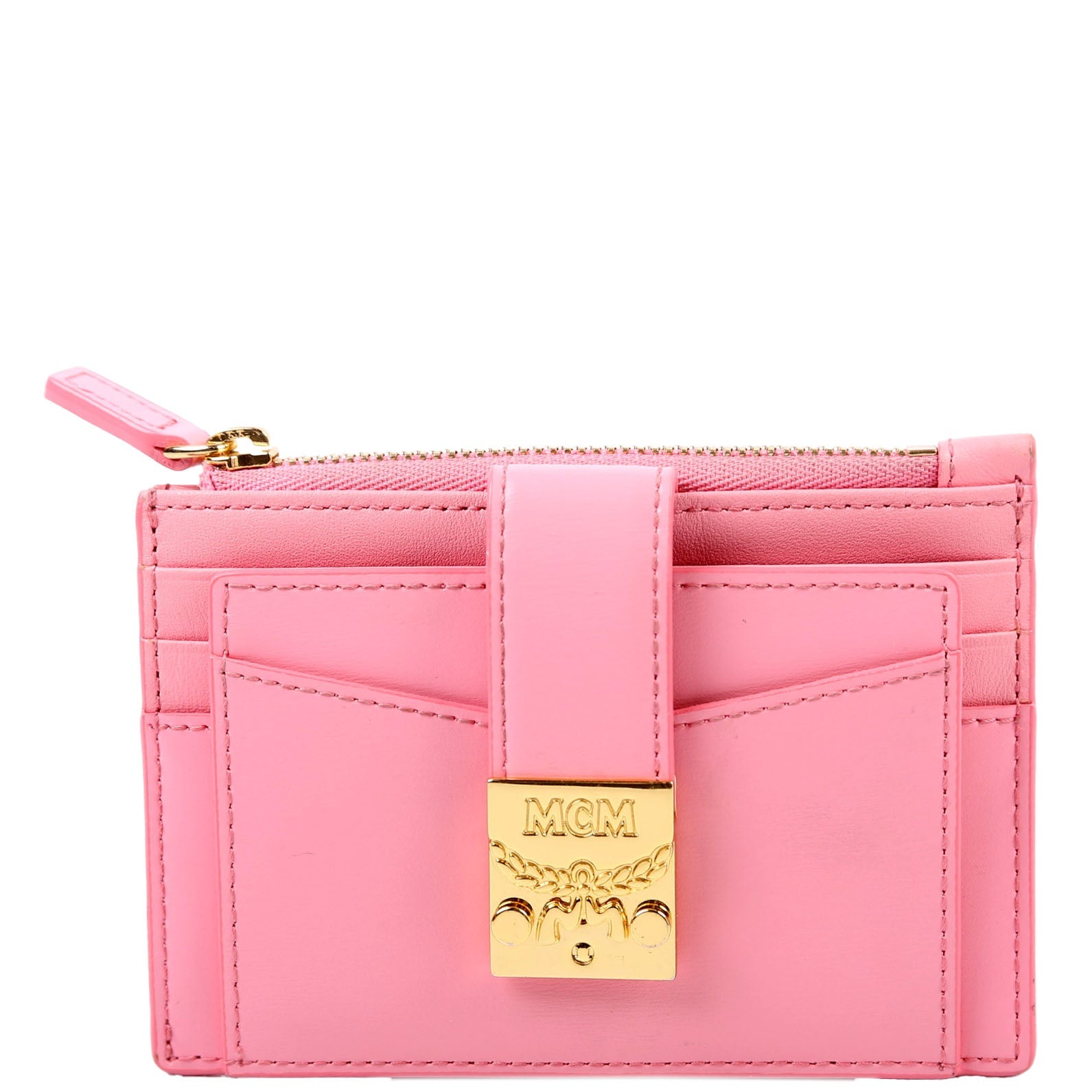Patricia Mini Card Holder Calfskin Pink