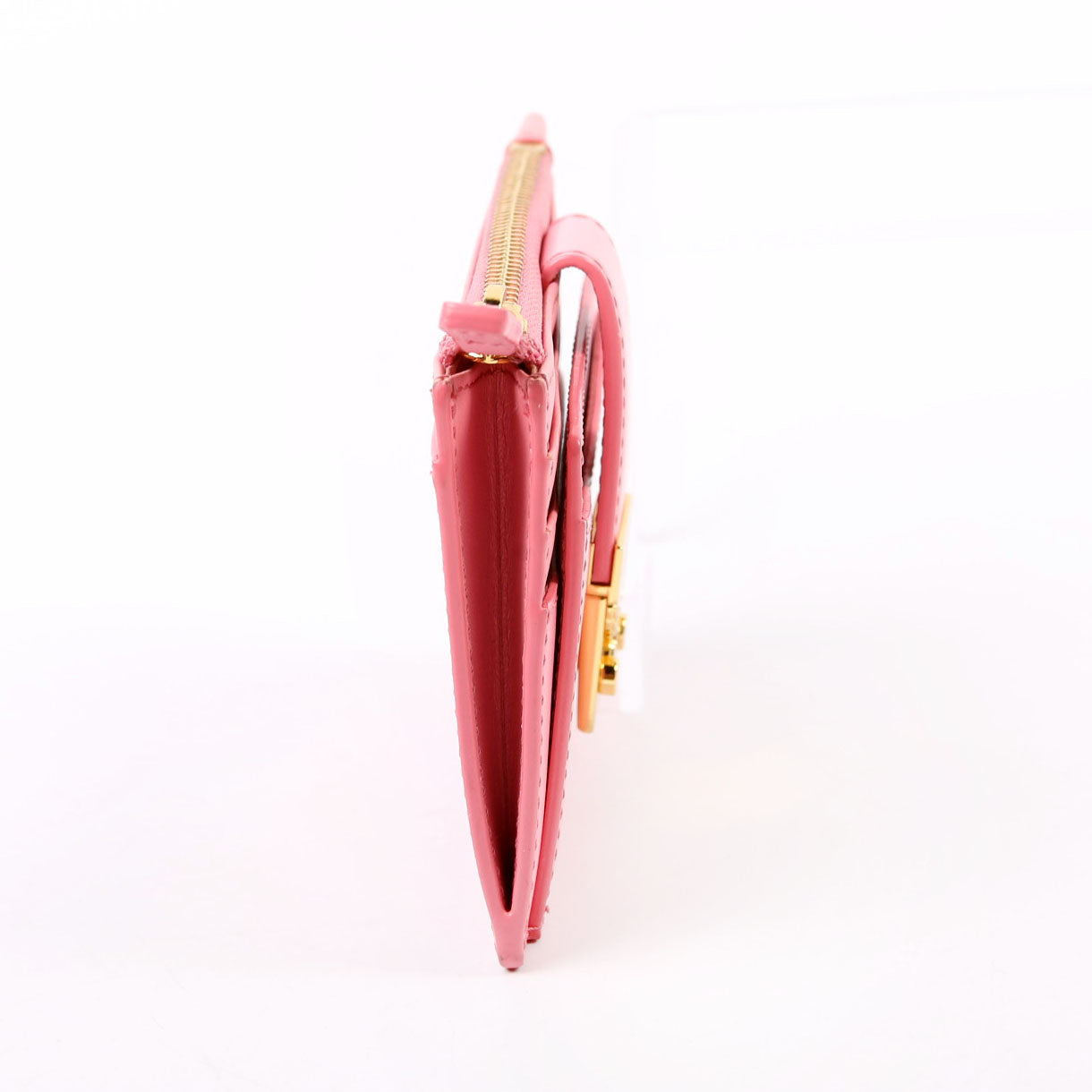 Patricia Mini Card Holder Calfskin Pink