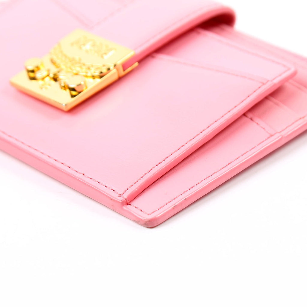 Patricia Mini Card Holder Calfskin Pink