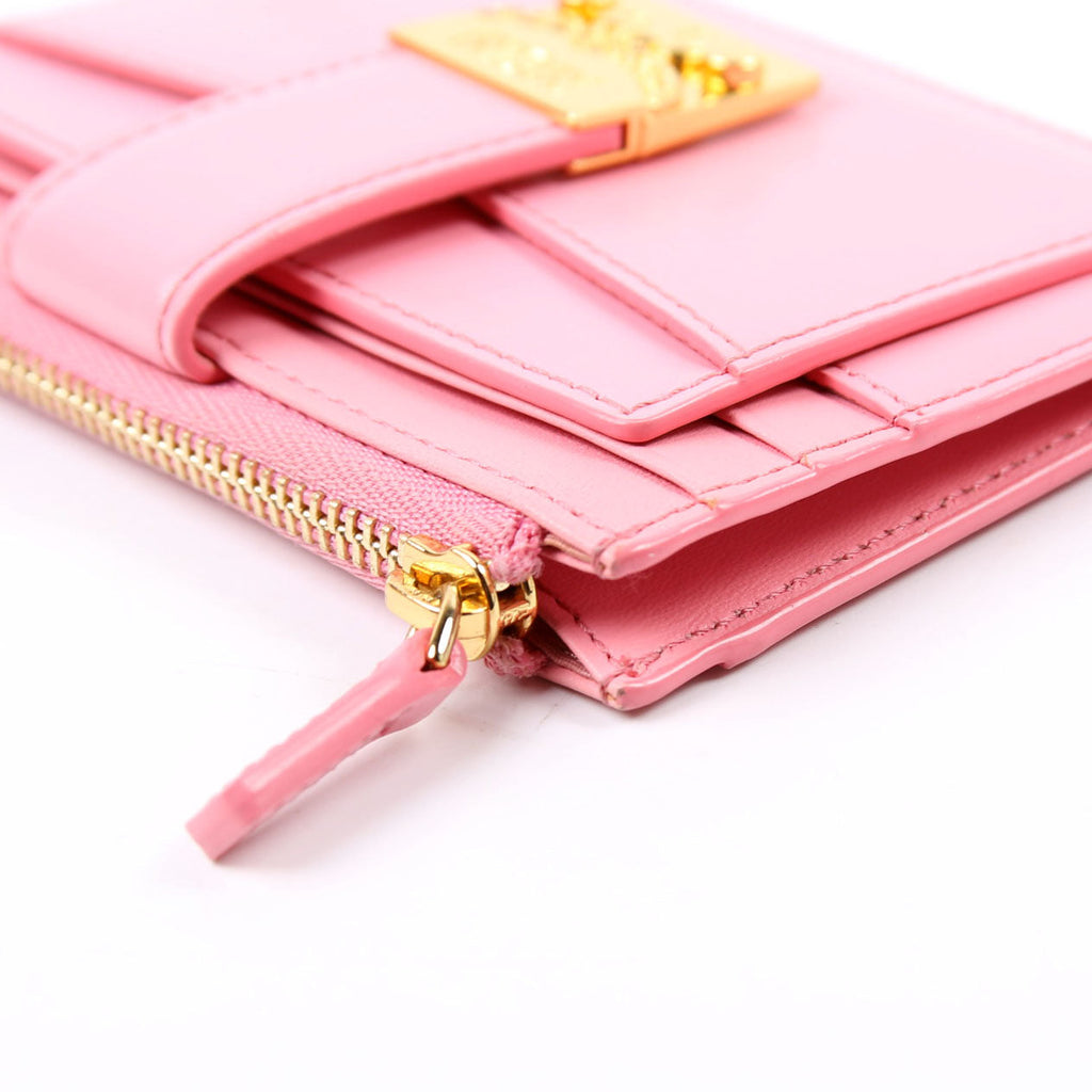 Patricia Mini Card Holder Calfskin Pink
