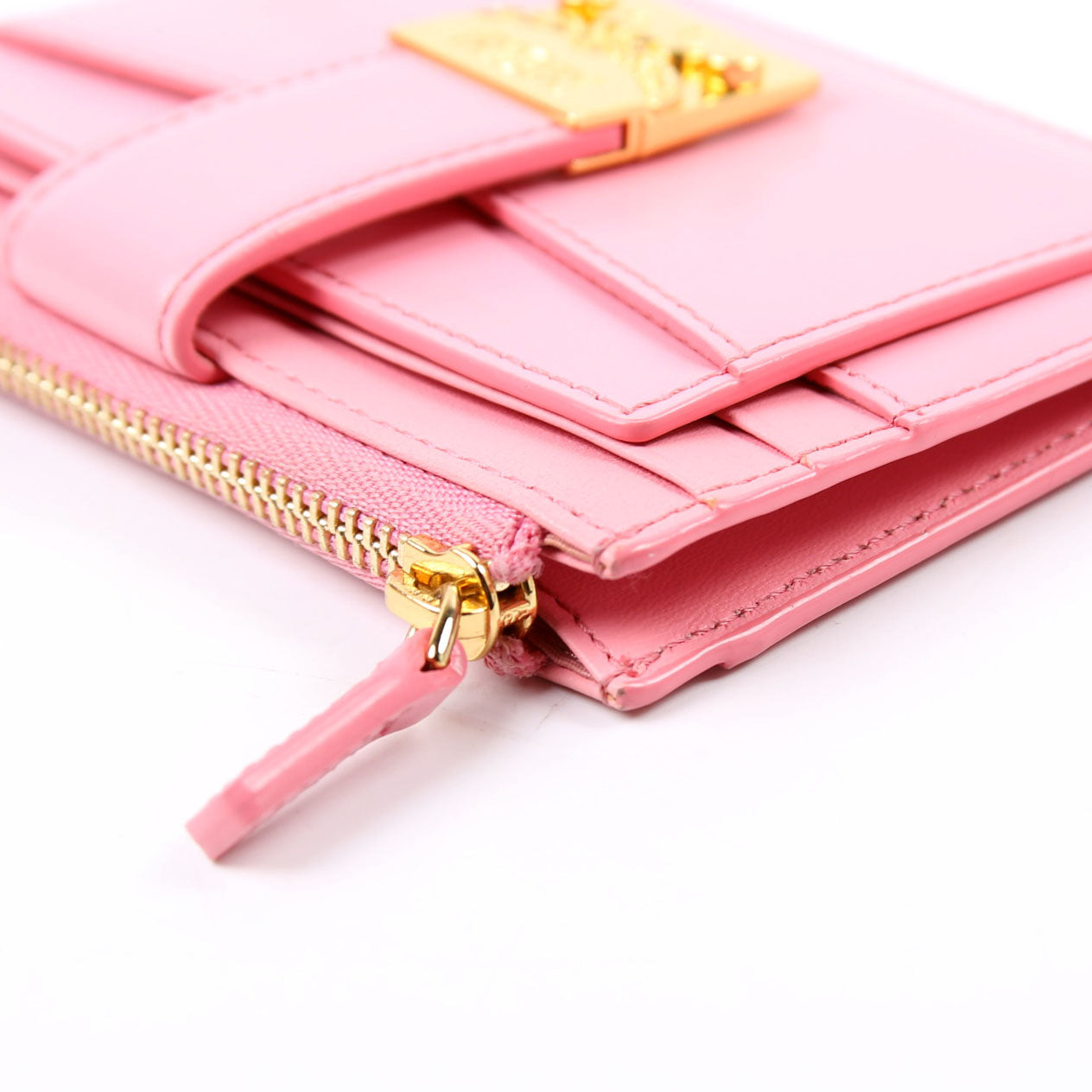 Patricia Mini Card Holder Calfskin Pink