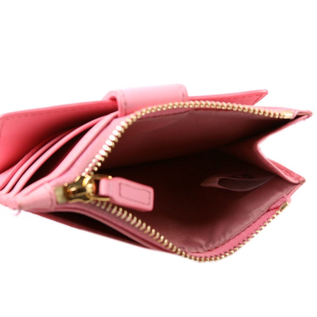 Patricia Mini Card Holder Calfskin Pink