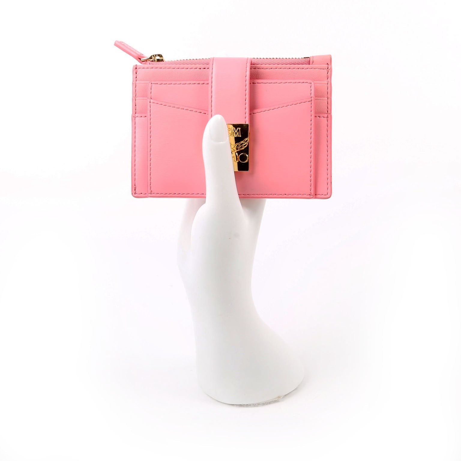 Patricia Mini Card Holder Calfskin Pink
