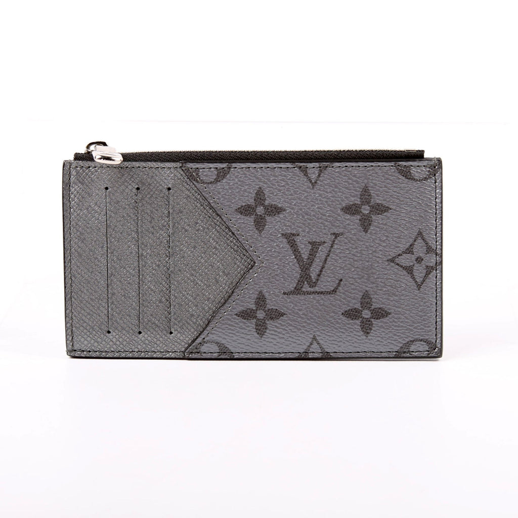 Coin Card Holder Taiga Monogram Gunmetal