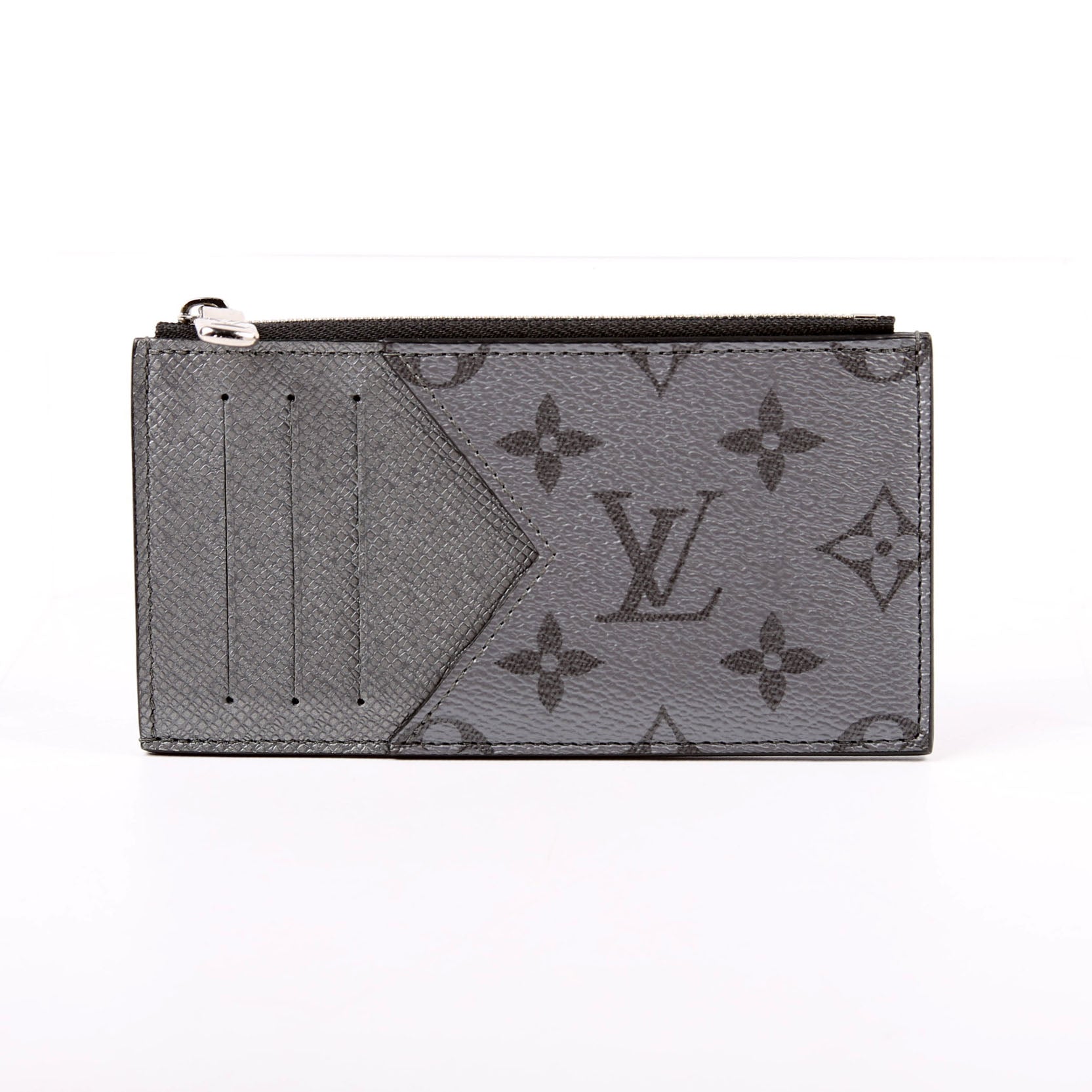 Coin Card Holder Taiga Monogram Gunmetal