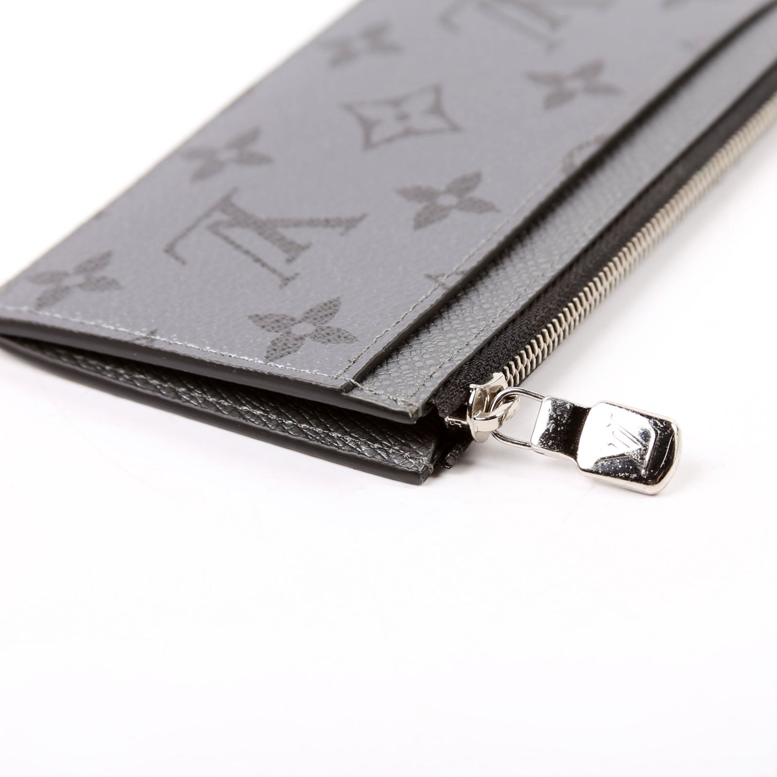 Coin Card Holder Taiga Monogram Gunmetal
