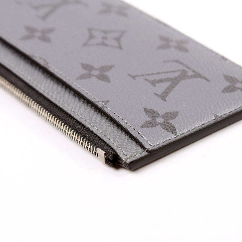 Coin Card Holder Taiga Monogram Gunmetal