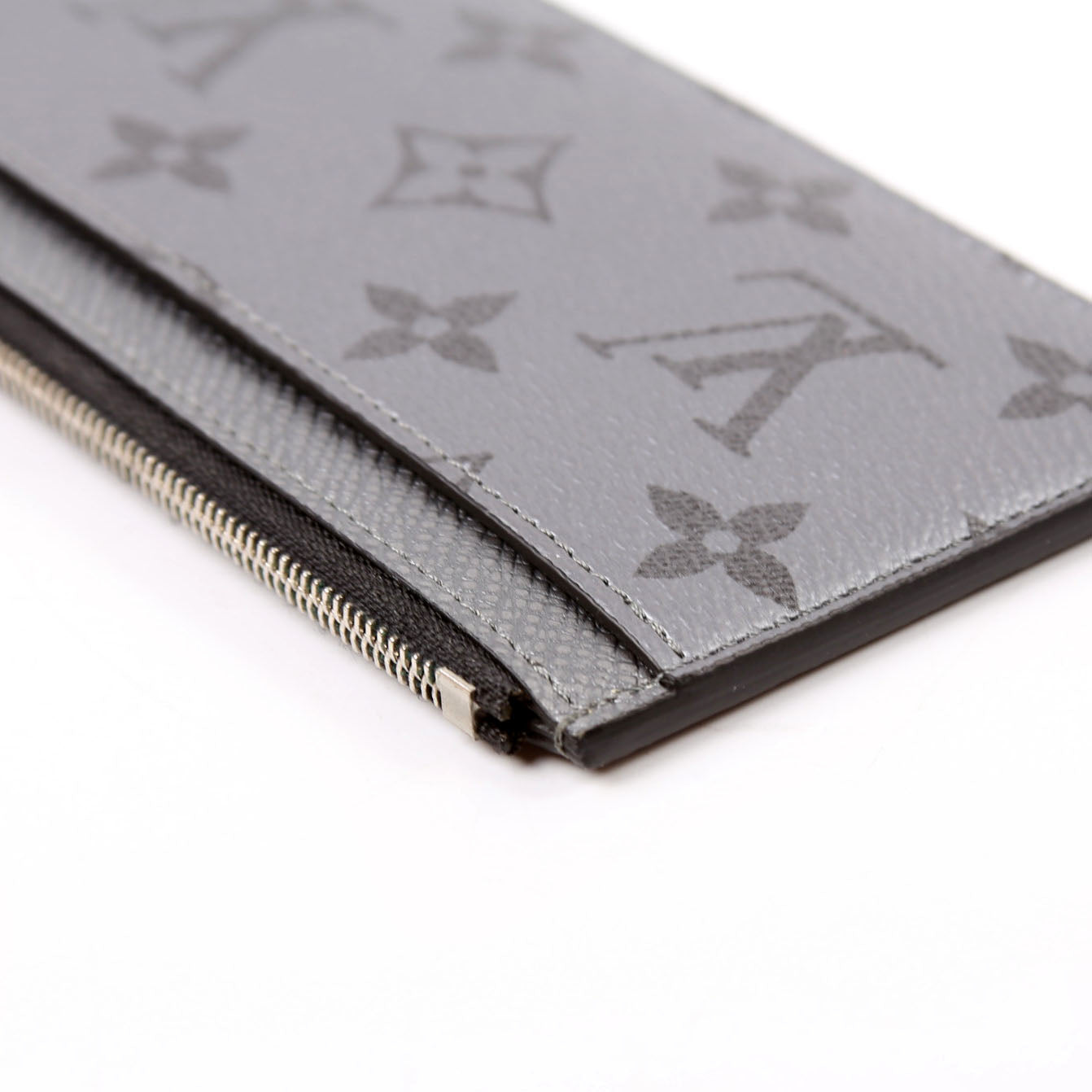 Coin Card Holder Taiga Monogram Gunmetal