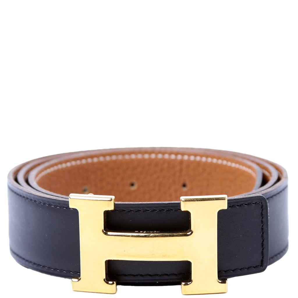 H Reverse Leather Size 90 Black/Brown