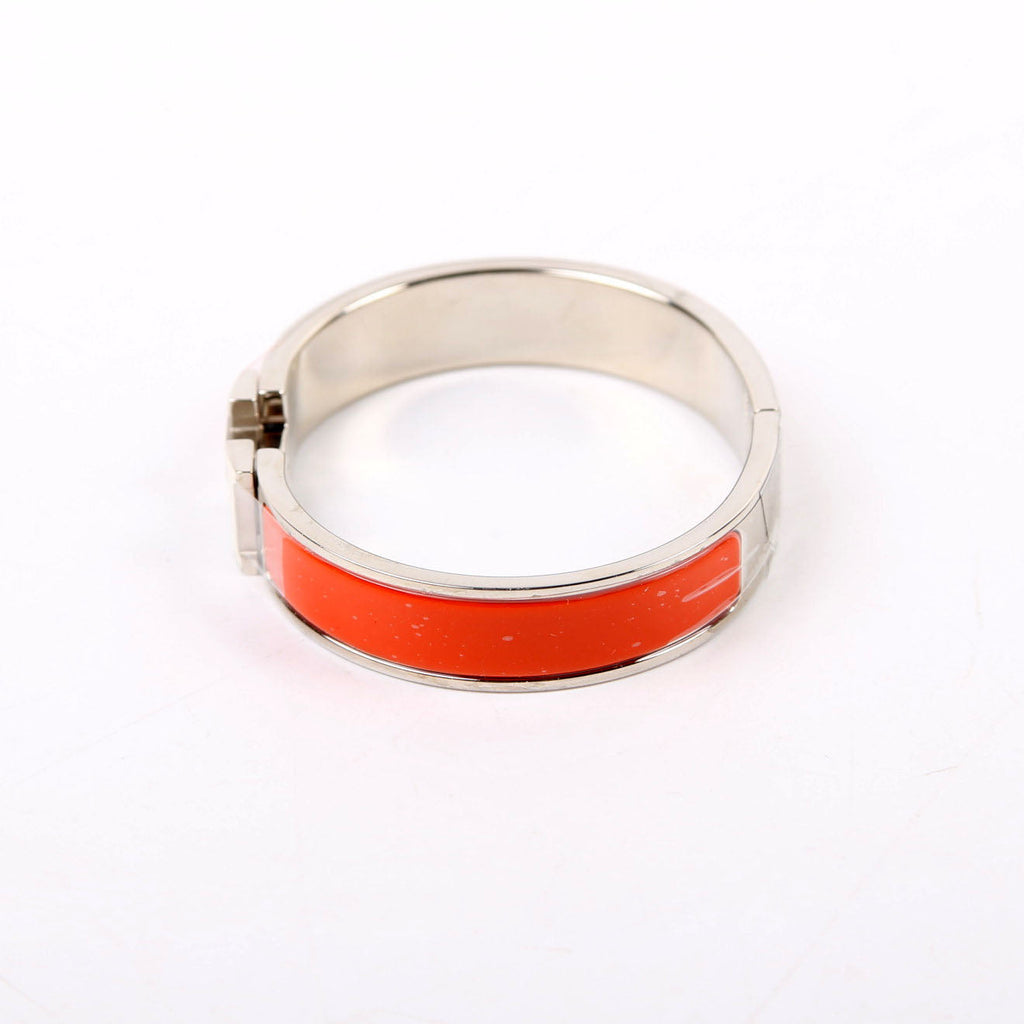 Enamel H Clic Clac Narrow PM Orange/White