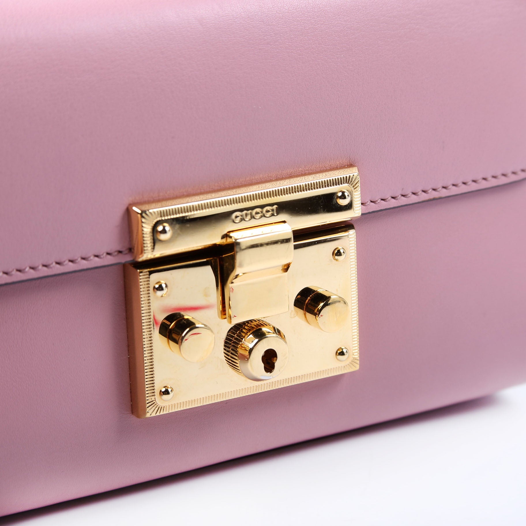 Gucci 409487 Padlock Smooth Leather